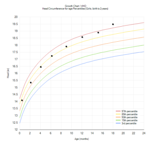 head circumference at 18 months